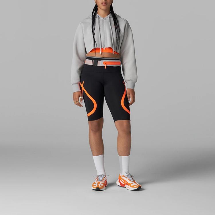 (WMNS) adidas by Stella McCartney TruePace Короткие леггинсы для бега Азиатский размер 'Черный Оранжевый' Женские HB6082