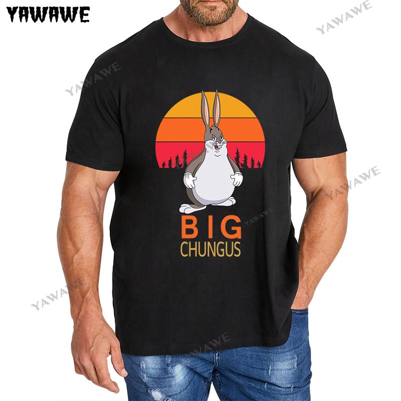 Hot Sale Funny Print Big Chungus Meme T Shirt For All Perfect Gift Street TShirt Unisex New Fashion Summer Tshirt shop Shipping