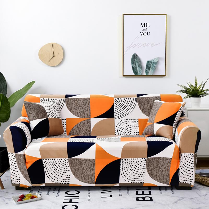 Floral Sofa Cover Fit L-Shaped Stretch Modern Chair Couch Cover Sofa Covers For Living Room Furniture Protector 1/2/3/4 Seater