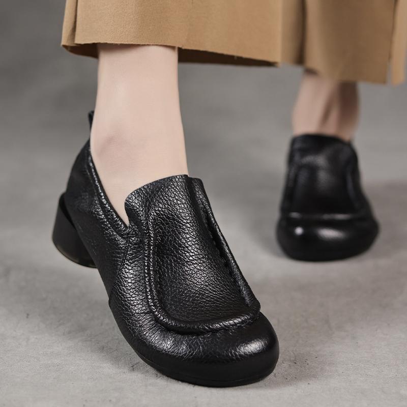 Женские кроссовки, летняя обувь, натуральная кожа, лоферы, слипоны, полые, 2025, новые, ручной работы, нескользящие кроссовки на платформе