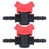 2PCS Flow Regulator ABS Plastic Liquid Control Stop Valve Water Pump Straight Through Valve 8mm