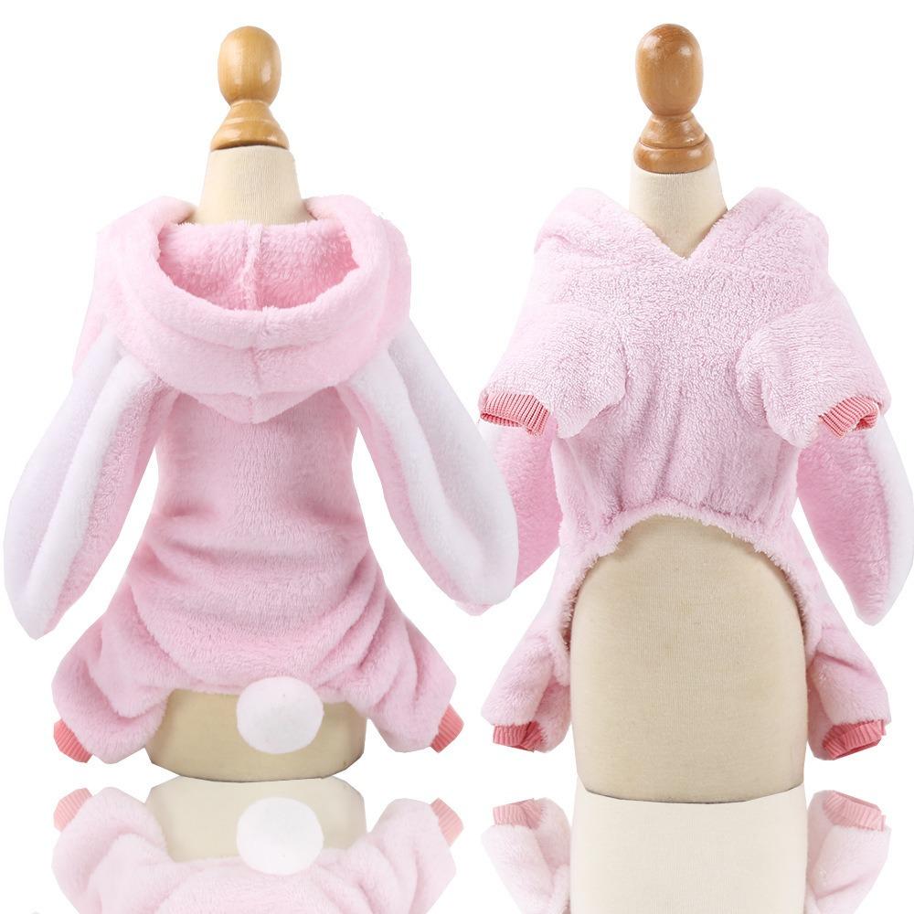 Dog Clothes Cat Pet Clothes Dog Supplies Autumn and Winter New Products Long Ears Rabbit Cat Small Medium Dog Transformation Clothing