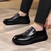 All-match Men Casual Loafers High Quality Leather Walking Shoes Luxury Brand Handmade Men's Business Flats Mens Slip On Shoes
