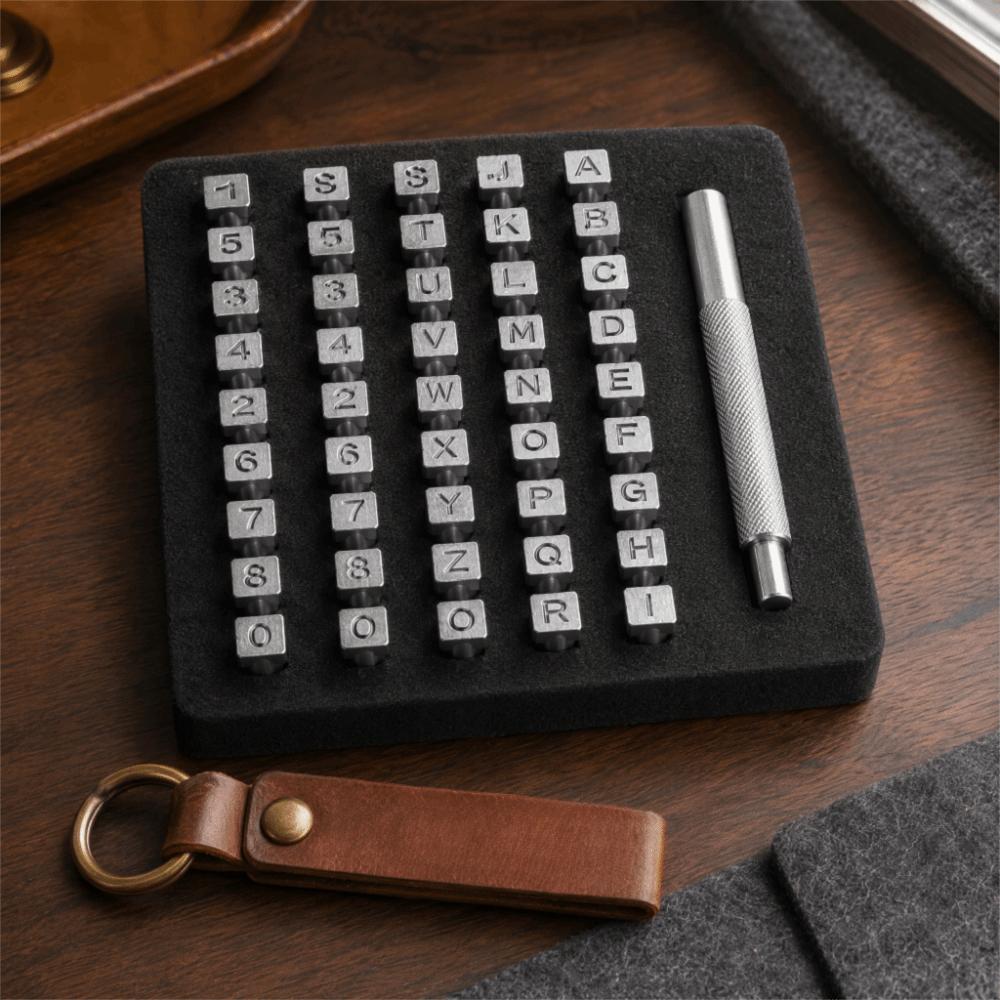 37pcs Hand Tools Set Number Punch Set Punch Tool Leather Hand Tool Leather Crafting