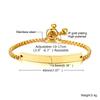 Custom Personalized Name ID Bracelet Stainless Steel Jewelry Gilrs Boy Newborn Birthday Gifts Curb Chain Link Crown Bracelet