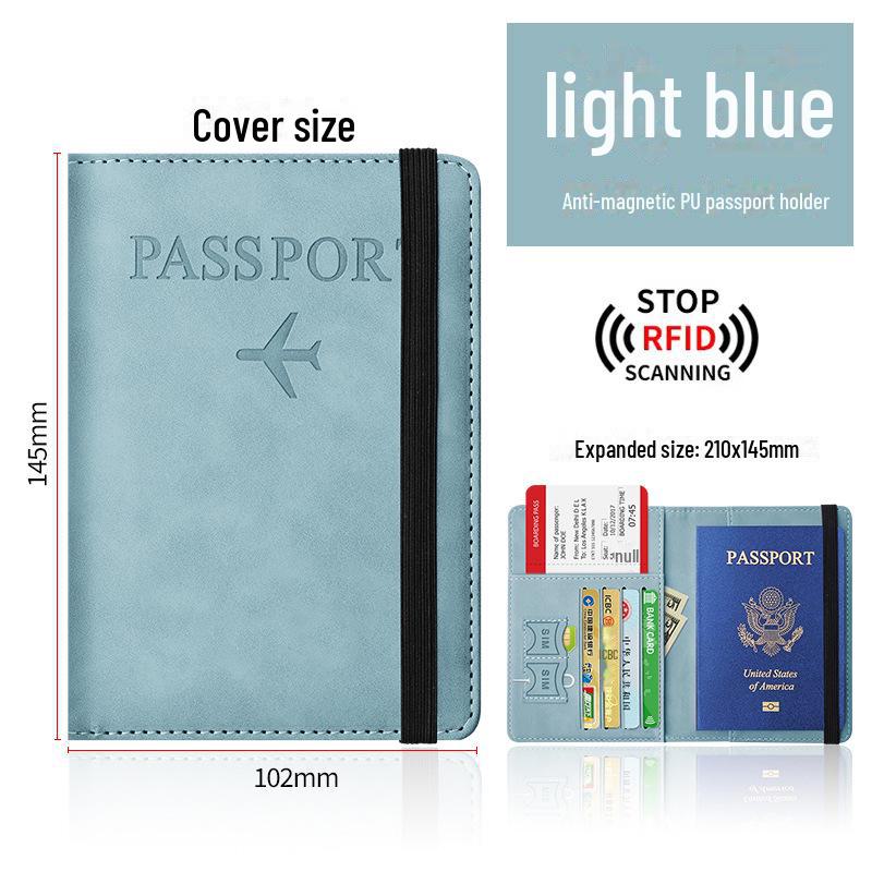 2024 RFID антимагнитный дорожный кошелек для паспорта и документов