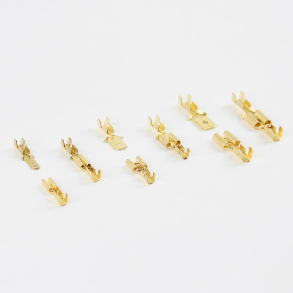 315/180Pcs Quick Splice 2.8mm 4.8mm 6.3mm Male and Female Wire Spade Connector Wire Crimp Terminal  with Insulating Assortment