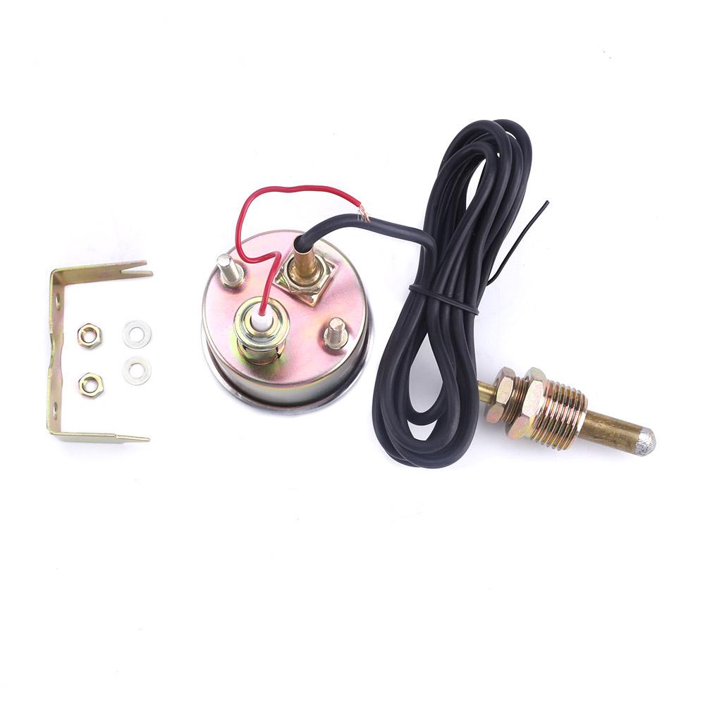 2inch 52mm Electrical Mechanical Car 12V DC Water temp Temperature Gauge Black Face Fahrenheit Water Temp meter