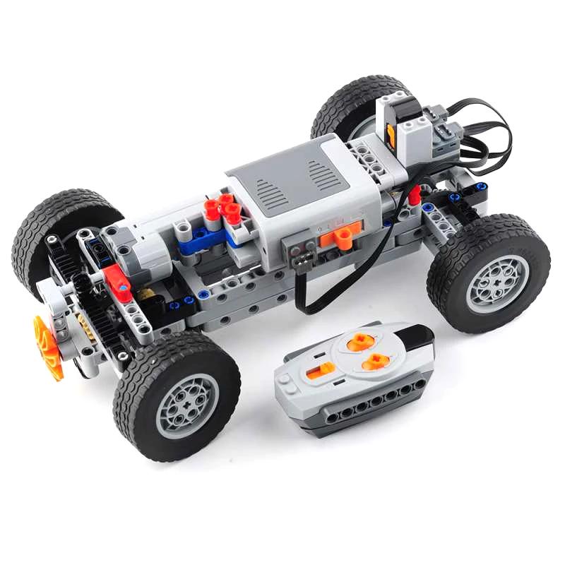 Полноприводный Радиоуправляемый Автомобиль Мощность Двигателя 4WD RC Автомобиль Комплект 32019 86652 Колеса Строительные Блоки Совместим с Legoeds RC Автомобилем