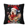 Pillow Case FCAWF Christmas Rooster F Cawf Chicken Polyester Pillow Cover Cute Funny Cushion Cover Graphic Pillowcases Gift
