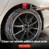 SEAMETAL Car Wheel Tire Brush 360 Degree Bendable Scrub Cleaner Duster Car Tyre Cleaning Detailing Brushes Car Cleaning Tools
