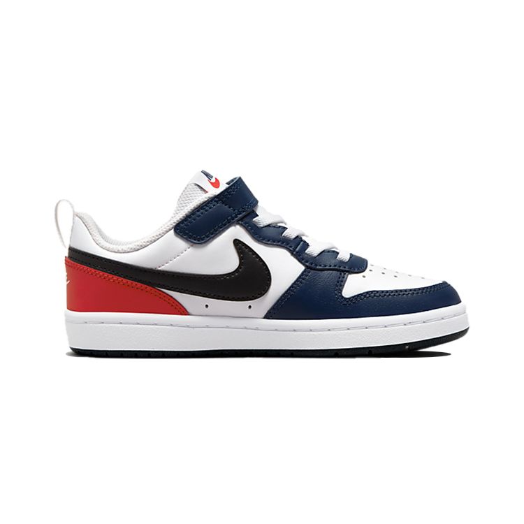 Nike Court Borough Low 2 PS Белый Темно-синий Черный Красный DO7447-101