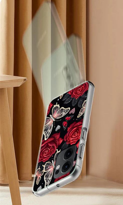 Etui Do Oppo Reno 13F 5G / 13 Fs 5G Foto Case Plecki Motyle + Szkło 9H