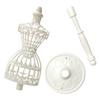 Girls Gift Dollhouse Accessories White Display Rack Doll Mannequin Holders Model Holder Stand