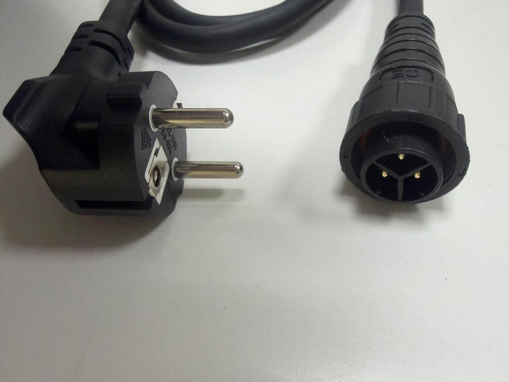1.8m M25 AC Power Cable with VDE Schuko Plug