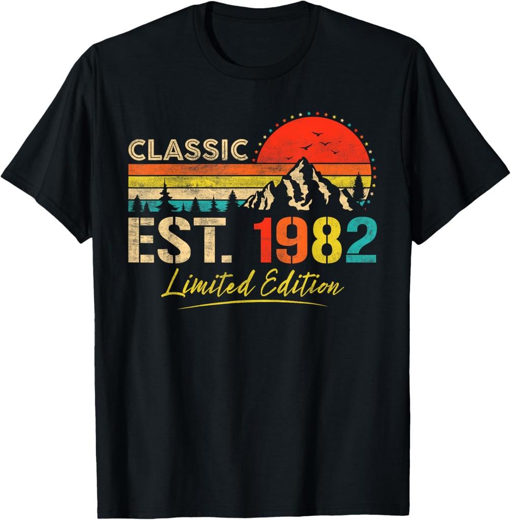 Class Of 1982 Reunion Tshirt Vintage 1982 Limited Edition Birthday 1982 Unisex Unisex Short Sleeve Printed Tshirt