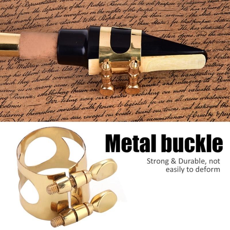Alto Sax Saxophone ABS Mouthpiece With Cap Metal Buckle Reed Pads Musical Instruments