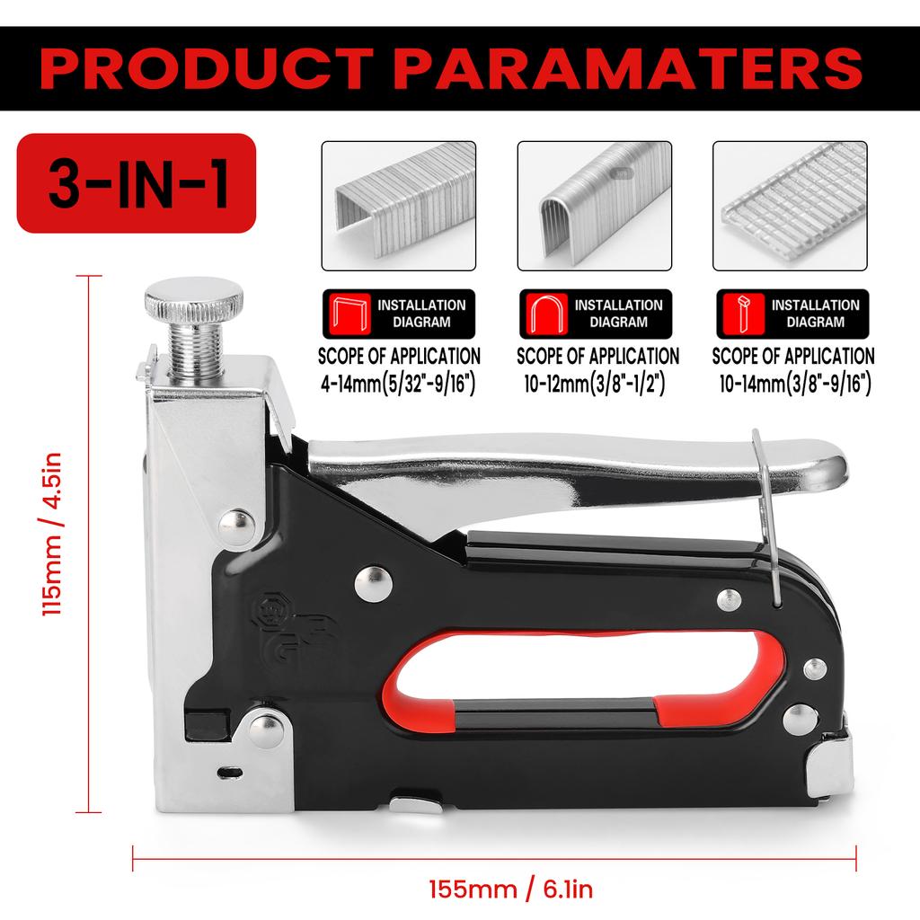 Степлер 3 в 1 для DIY дома, мебели из мягкой древесины, портативный ручной степлер, обивка, ремонт мебели, фоторамка