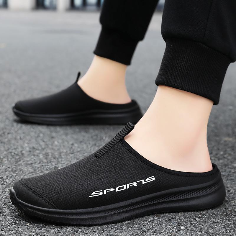 Men's shoes, new summer slippers, light and simple casual shoes, simple soft-soled semi-support shoes, men's models