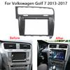 Car Radio Frame Kit For Volkswagen Golf 7 LHD 2013 2014 2015 2016 2017 Auto Stereo Install Dash Panel Fascia Bezel Faceplate