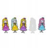 Wooden Buttons Princess Girls Colorful Diy Decorations