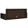 Hanging Swing Bench with Cushions Brown 119 x 56 x 48 cm Poly Rattan