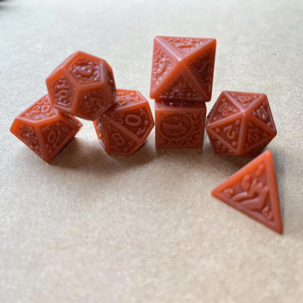 7 шт./лот, многогранные игральные кости из смолы D&D D4 D6 D8 D10 D% D12 D20, многогранные игральные кости TRPG, настольные игры