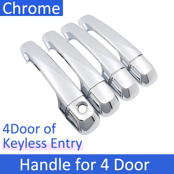 Fit for Lexus LX570 J200 LX450d 2016~ Chrome Smart Door Handle Cover Car Exterior Decorate Accessories Protective Stickers