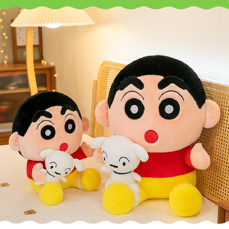 Crayon Chan Shin Plush Toy Anime Shiro Doll Stuffed Puppy Cartoon Gift Decor