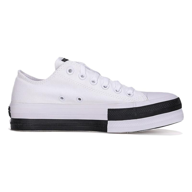 Converse Chuck Taylor All Star Повседневные Универсальные Нескользящие Износостойкие Эспадрильи с Низким Верхом Женские Черно-Белые