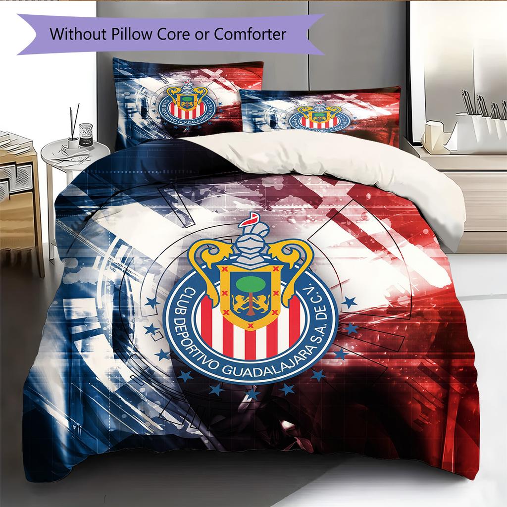Guadalajara Pattern Bedding Quilt Set Home Decoration Gift (1 * duvet cover + 2 * pillowcase without core)