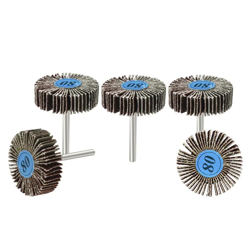 3,0 мм хвостовик затвор полировальный круг для вращающихся инструментов Dremel 80 шлифовальная наждачная бумага лепестковые круги диски