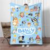 MINISO Disney-Bluey Мультяшный плед Пушистый фланелевый Детский и Взрослый Диванный плюшевый Покрывало-накидка Обедненный плед для дивана-кровати Подарок