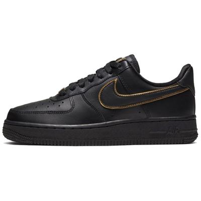 Женские кроссовки Air Force 1 Low Черный Золотой Свуш AO2132-005