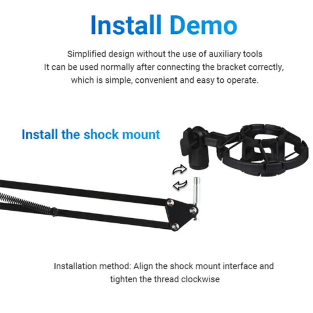 Condenser Microphone Set Multi-purpose Streaming Microphone Kit Sound Card Microphone Stand