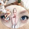 Blackpink Custom Name Round Area Rug,Carpet Rug for Living Room Bedroom Sofa Playroom Decor,Non-slip Floor Mat