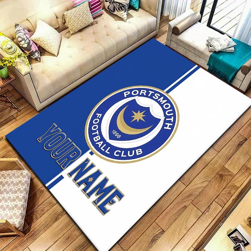 Nautical Crest Shield Custom Name Carpet Rug For Living Room Bedroom Home Sofa Decoration Kids Play Nonslip Floor Mat