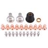 24 Pcs IPT40 Tip Electrode Kit Welding Parts Consumables Set Torch Plasma Cutting Shield Cap for YESWELDER CUT 55DS Pro CUT 65DS