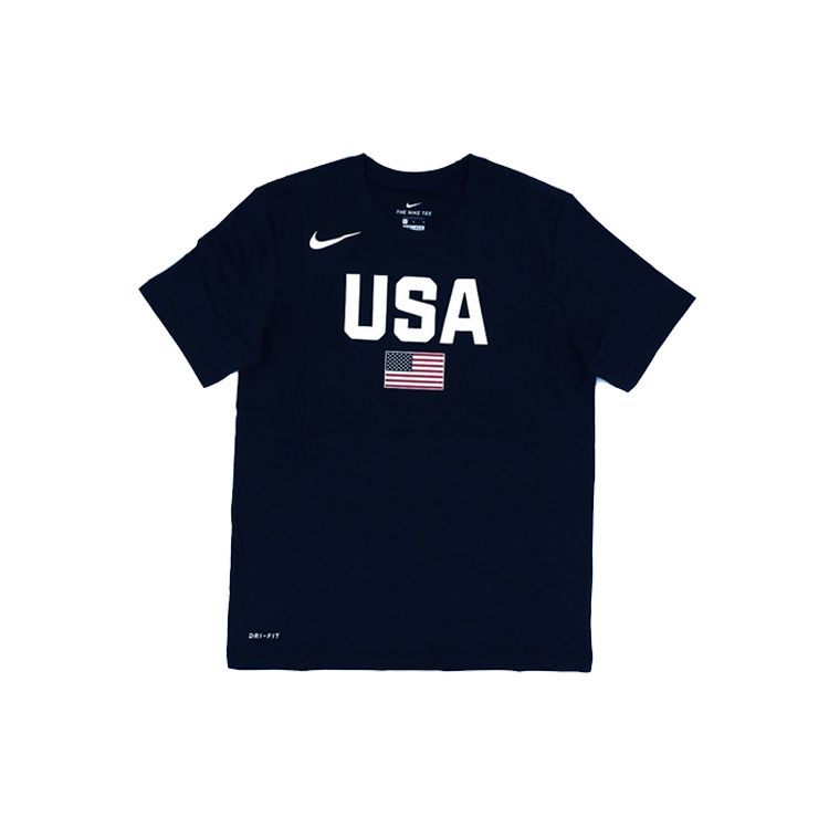 Nike World Cup Dream Team Quick-Drying Short-Sleeve T-Shirt Men Tops Deep-Blue AV4352-451