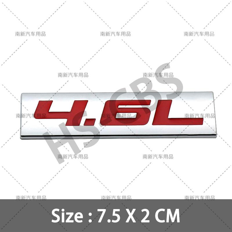 fsbn3 3D Metal 4.0L 4.6L 4.7L 5.0L 5.3L 5.7L Car Rear Trunk Emblem Badge For Jepp Dodge Volvo Ford Cadillac Chevrolet Honda Toyota