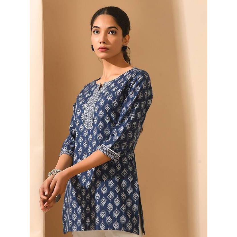 Женская принтованная вискозная прямая курта топ индийская пакистанская праздничная одежда топ туника SC-2147