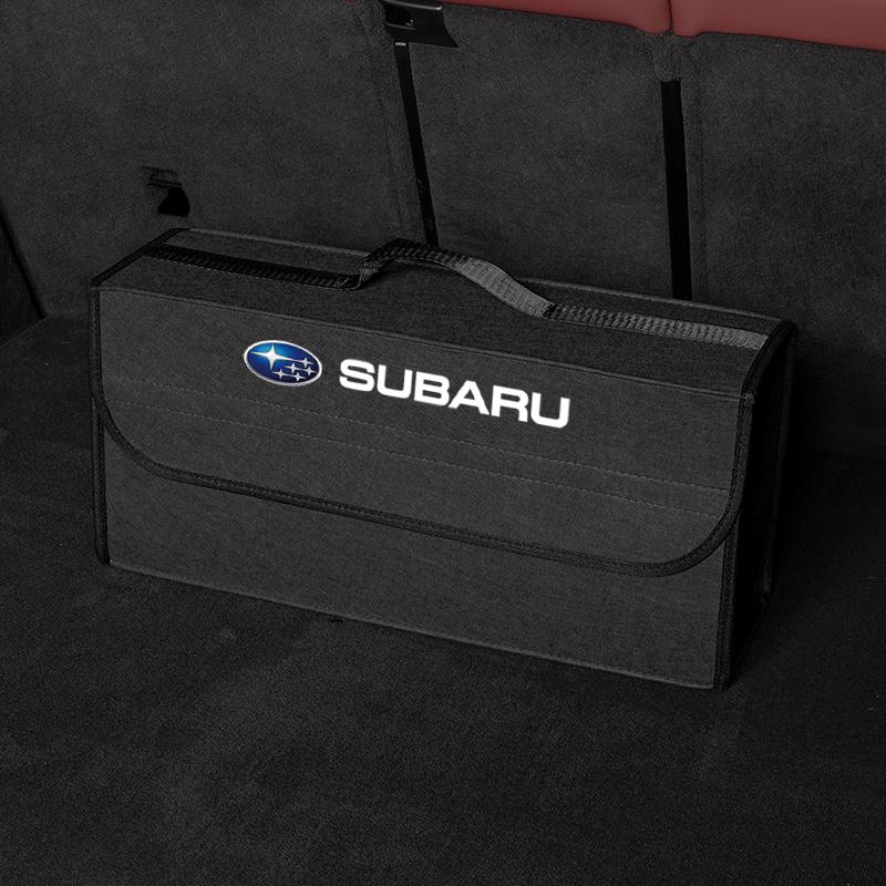 Car Logo Large Space Foldable Storage Box Car Trunk Travel Bag For Subaru STI XV Forester Crosstrek Levorg Mpreza Outback Legacy Z16