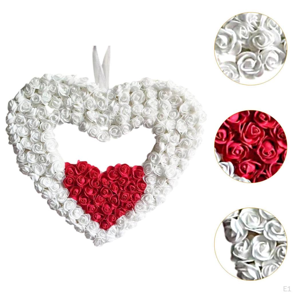 Настенный венок в форме сердца, фоновое украшение, креативный реквизит для мероприятий, стены, помолвка
