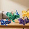 Многосуставная Подвижная 3D-печатная Модель Акулы Ручной работы Имитация Акулы Настольное Украшение