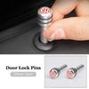 ear1 Aluminum Car Door Lock Knob Pull Pin Safety Covers for Volkswagen VW GOLF JETTA PASSAT Polo TOUAREG T-ROC Beetle BORA CC