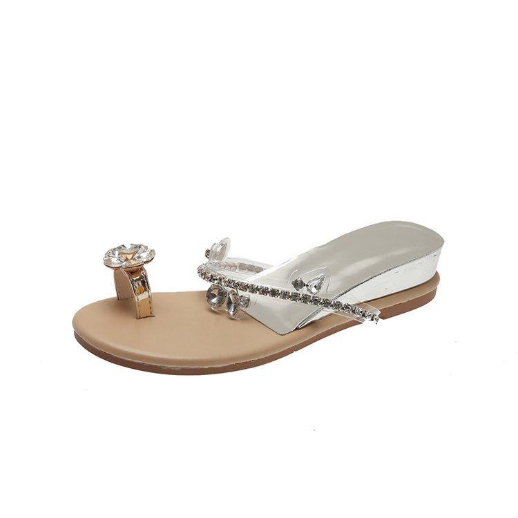 Женская мода темпераментные сандалии со стразами 2024 летние туфли на высоком каблуке для вечеринок женские сандалии с открытым носком Sandalias Mujer