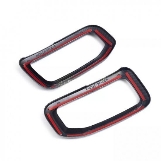 Carbon Fiber Car Center Console Side Air Vent Cover For 2024-2025 Ford Ranger