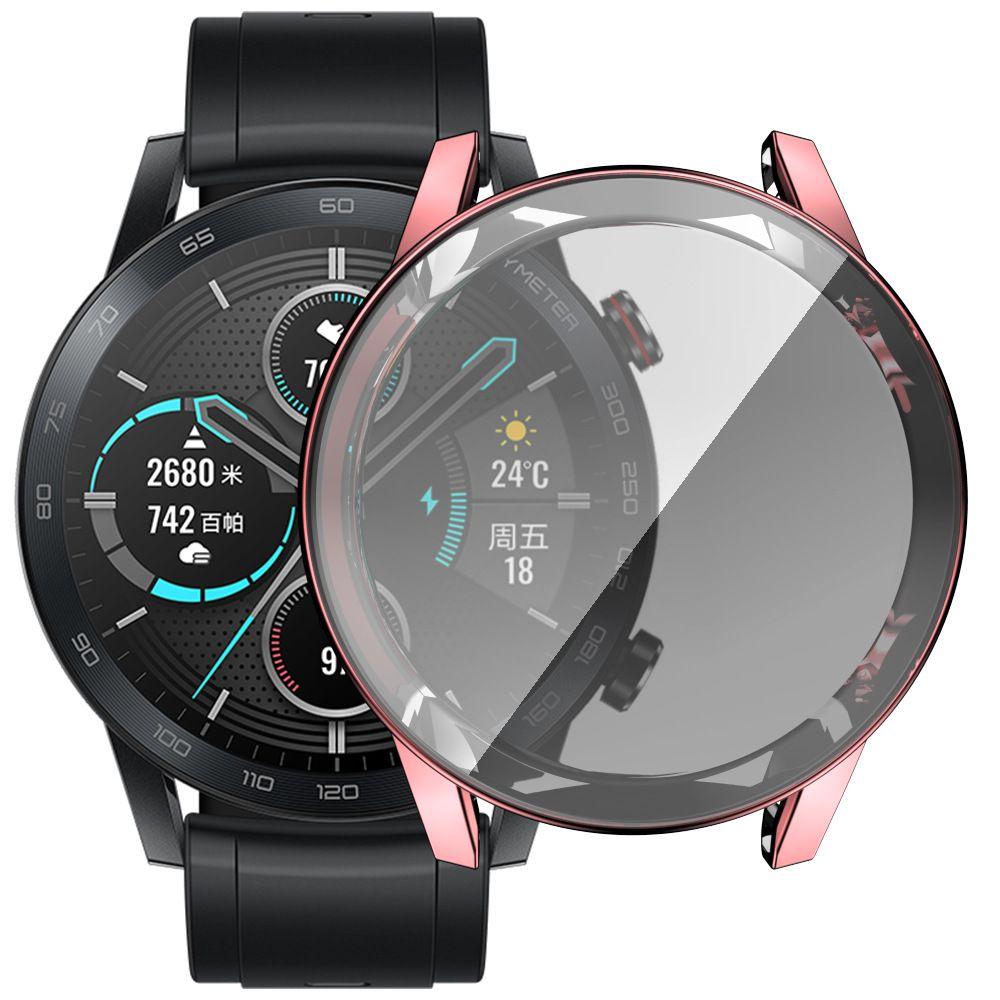 Luxury Soft Protective Shell TPU Watch Case Plating 360 Full Cover Screen Protector