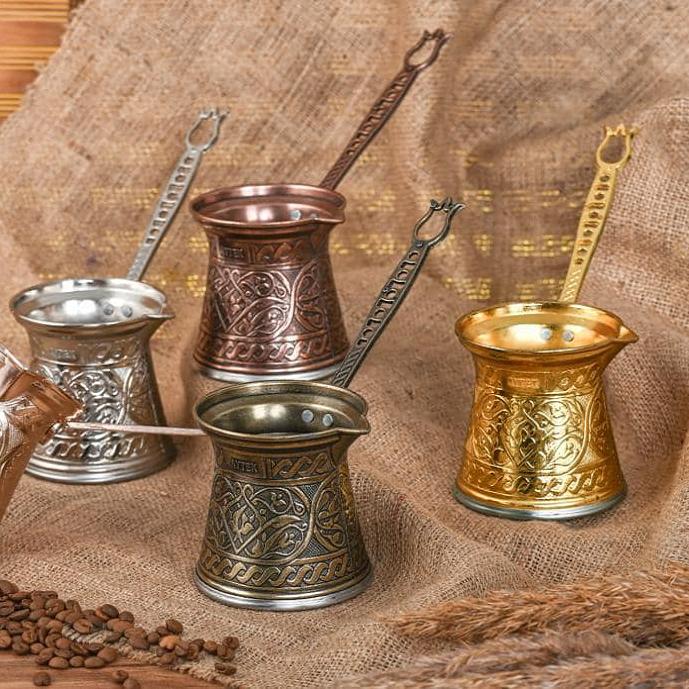 Позолоченный турецкий медный кофейник, кофейник традиционного дизайна, кофейник, кухонная утварь кофейника, кофейник эспрессо