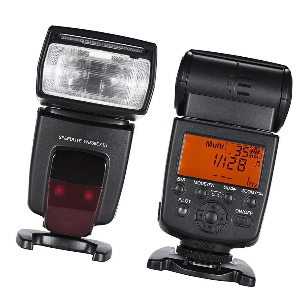 YN568EX III Беспроводная TTL Ведущая Ведомая Вспышка Спидлайт GN58 1 8000с Высокоскоростная Синхронизация Поддерживает Обновление Прошивки через USB